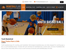 Tablet Screenshot of basketballplans.com